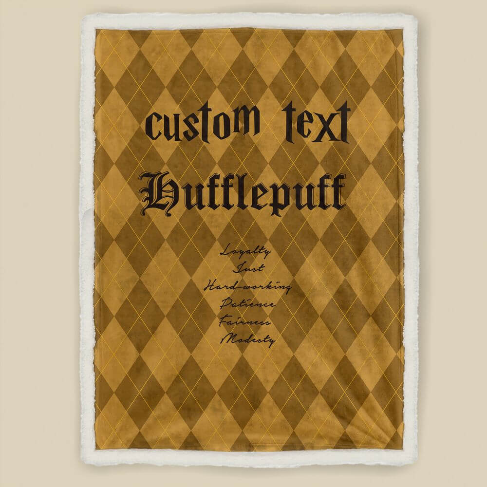 Harry selling Potter Hufflepuff Sherpa blanket