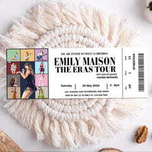 Load image into Gallery viewer, koragrro taylor swift eras tour tickets, Disco Invitation, Disco Party, Swifty Party, It&#39;s Me Hi, Era Birthday,  template, swiftie  gift, Taylors Version, 1989, Reputation, Pop Music, Taylor Swiftie Merch