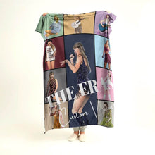 Load image into Gallery viewer, KoraGarro Personalized Taylor swift Era Tour blanket,  Custom Name Throw Blanket, Swiftie Gift, Taylor Swift Merch, Taylor&#39;s version, personalized gift, music fans, bedroom decor