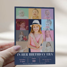 Load image into Gallery viewer, koragarro eras tour birthday invitation swiftie photo invitation taylor swift Birthday party invitation Taylor&#39;s version Editable Canva birthday template instant download 