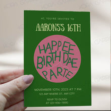 Load image into Gallery viewer, koragarro Harrypotter Wizard Birthday Editable Invitation Potterhead Birthday Party Hogwarts Magic School Happee Bithdae Cake Fantasy Party Invite Printable Canva Template