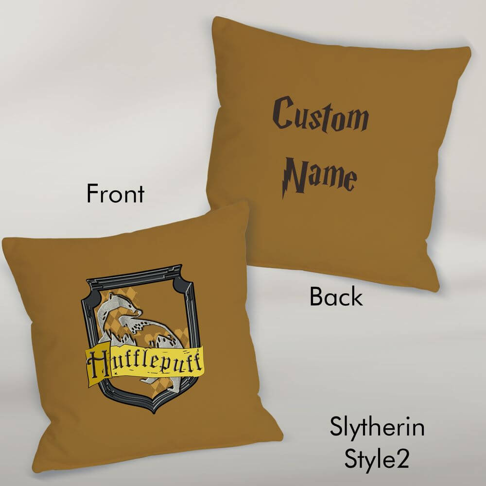 Hogwarts Personalized Pillow Case School of Magic Theme Party Décor Custom Wizard Witches Birthday Gift Harry Fantasy Movie Potterhead Gift