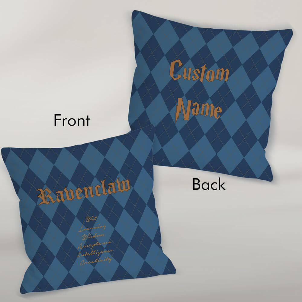 Hogwarts Personalized Pillow Case School of Magic Theme Party Décor Custom Wizard Witches Birthday Gift Harry Fantasy Movie Potterhead Gift