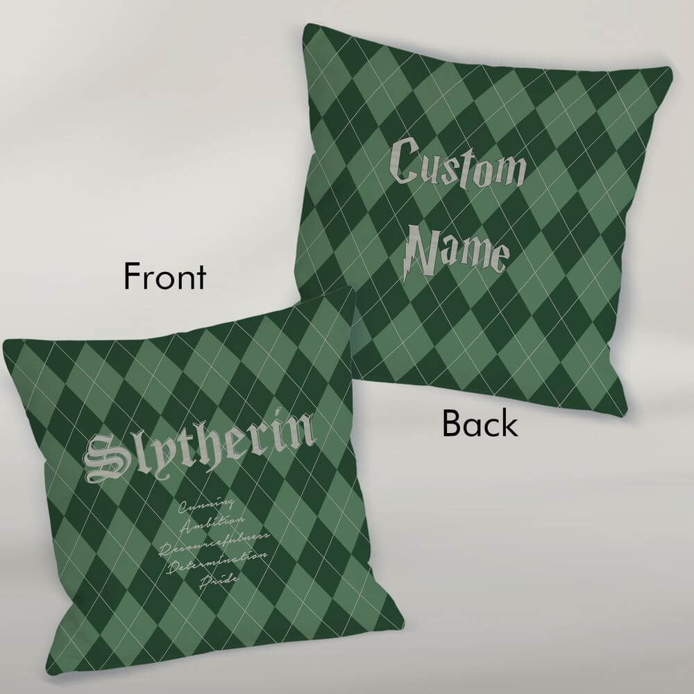 Hogwarts Personalized Pillow Case School of Magic Theme Party Décor Custom Wizard Witches Birthday Gift Harry Fantasy Movie Potterhead Gift