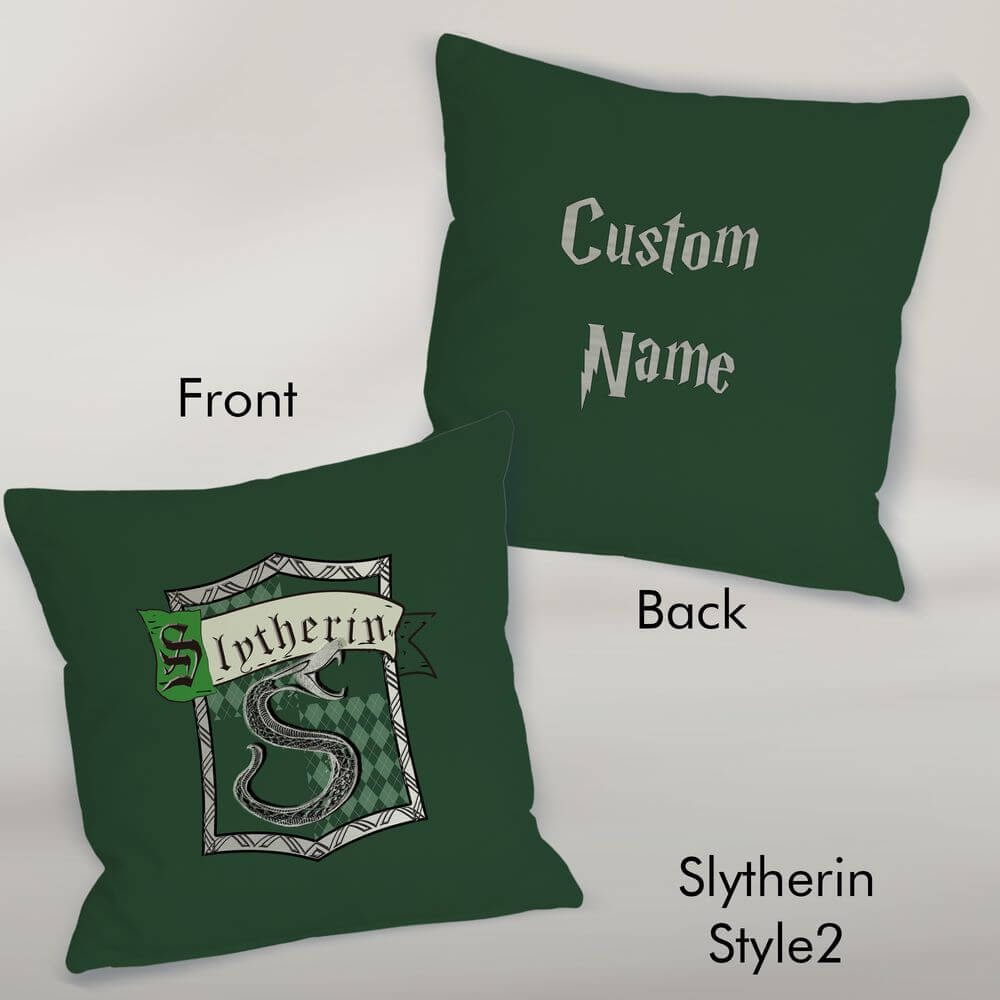 Hogwarts Personalized Pillow Case School of Magic Theme Party Décor Custom Wizard Witches Birthday Gift Harry Fantasy Movie Potterhead Gift