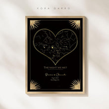 Load image into Gallery viewer, The Night We Met - Star Map Gold Foil