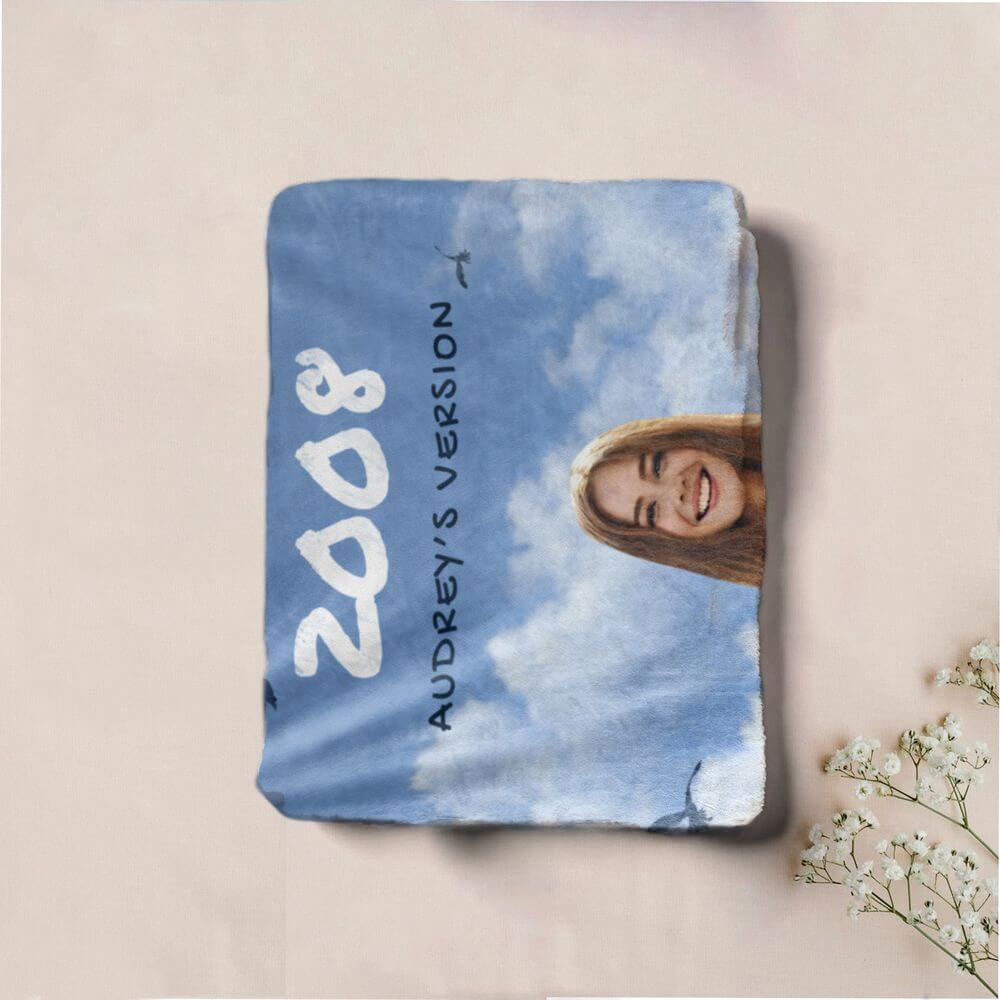 Koragarro Personalized Taylor Swift 1989 Photo Blanket, 1989, reputation, personalized throw blanket, custom photo blanket, Swiftie home decor, Swiftie Birthday Gifts,Tayor Swift Merch, Taylor's version, My best era