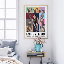 Load image into Gallery viewer, koragarro taylor swift eras tour photo poster, swiftie custom photo poster, swiftie party decor,  Birthday party decor, personalized Swiftie gift,  Editable Canva template, instant download